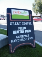 Pulp Cafe A-Board