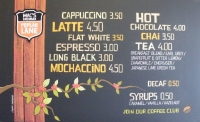 Macs Bar Coffee Menu